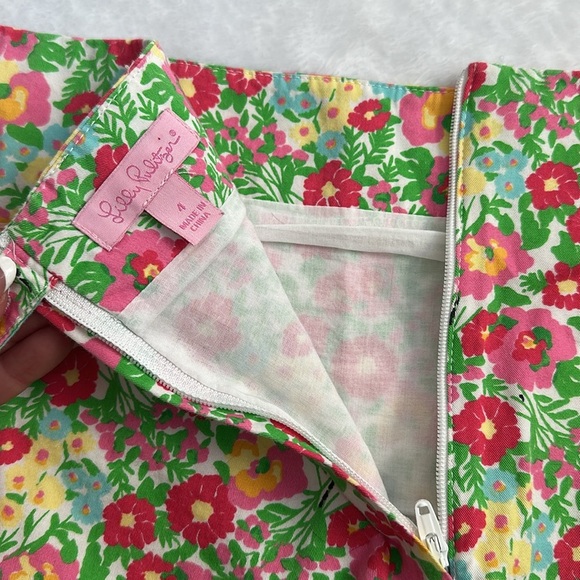 Lilly Pulitzer‎ Women’s Preppy Floral Pastel Colors Easter Spring Mini Skirt 4 - Picture 6 of 7